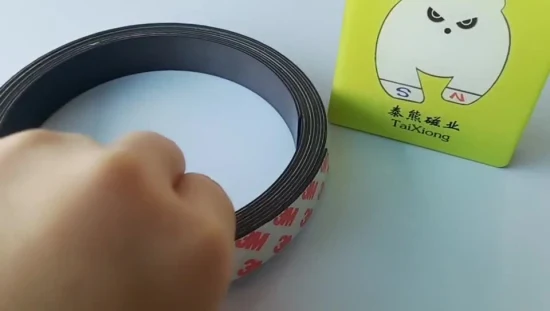 Customized Flexible Rubber Magnet Strip Roll 3m Double Side Adhesive Magnetic Tape